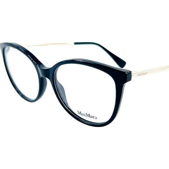 Max Mara MM5027 Womens Plastic Eyeglass Frame 0001 Shiny  display picture 1